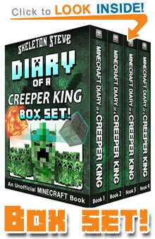 Read The Creeper King Box Set Collection (Books 1-4) on Amazon NOW! Free Minecraft Book on Kindle Unlimited!