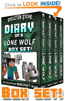 Diary of a Minecraft Lone Wolf! All FOUR Books in ONE! Click to Learn More...