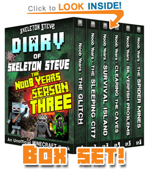 Read Skeleton Steve the Noob Years FULL SEASON THREE (Books 13-18) NOW! Free Minecraft Book on KU!