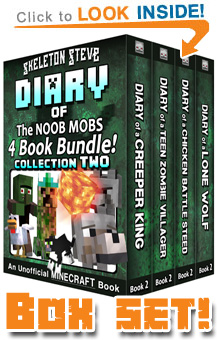 Read the Noob Mobs Box Set Sample Pack (All Second Books of FOUR SERIES) on Amazon NOW! Free Minecraft Book on Kindle Unlimited!