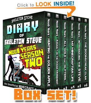 Read Diary of Skeleton Steve the Noob Years Books 7-12 SEASON TWO BOX SET NOW! Free Minecraft Book on KU!