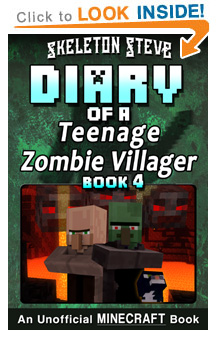 Read Diary of a Teenage Minecraft Zombie Villager Series Book 4 on Amazon Today! Free Minecraft Book on Kindle Unlimited!
