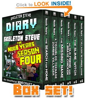 Read Skeleton Steve the Noob Years FULL SEASON FOUR (Books 19-24) NOW! Free Minecraft Book on K U!