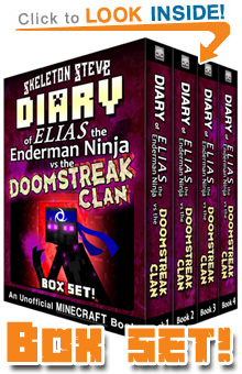 Click to Check it out! - Minecraft Diary of Elias the Enderman Ninja vs the Doomstreak Clan - Box Set Books 1-4 - Unofficial Minecraft Books for Kids
