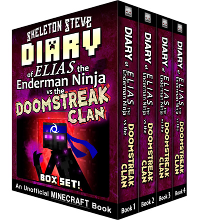 Diary of Minecraft Elias the Enderman Ninja vs the Doomstreak Clan - Full Box Set - Unofficial Minecraft Books for Kids, Teens, & Nerds - Adventure Fan Fiction Diary Series