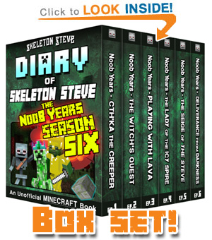 Read Diary of Skeleton Steve the Noob Years Books 31-36 SEASON SIX BOX SET NOW! Free Minecraft Book on KU!